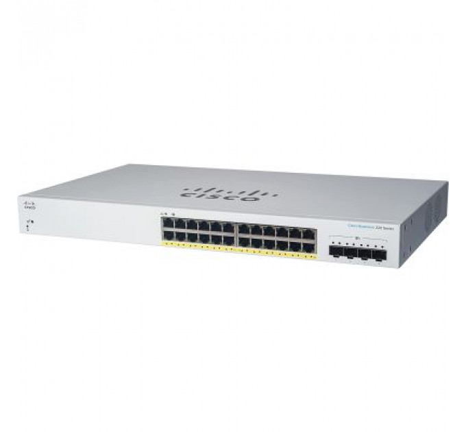 Комутатор мережевий Cisco CBS220-24P-4G-EU