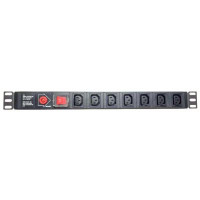Силовий блок 19" 1U 7хС13, без кабелю - вилка С14, 10A Eserver (WT-2271B-WO-Black)