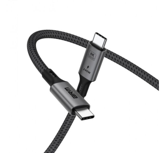 Armorstandart Дата кабель USB-C to USB-C 1.0m USB4 40Gbps 240W 8K60Hz black Armorstandart (ARM81921)