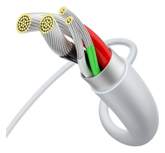 Baseus Дата кабель USB 2.0 AM to Micro 5P 2.0m Superior Fast Charging 2A white Baseus (CAMYS-A02)