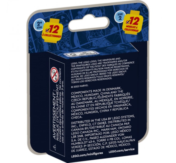 LEGO Конструктор LEGO Minifigures Marvel Series 2 10 деталей (71039)