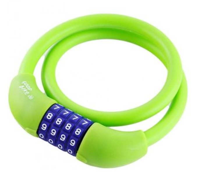 Good Bike Замок велосипедний Good Bike SILI CIPHER 12 х 600 мм Green (92766-IS)