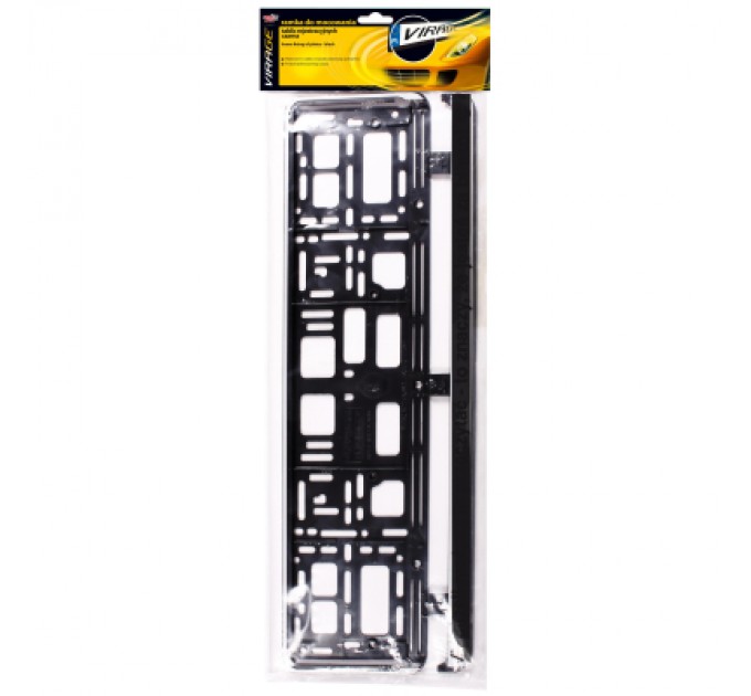 Рамка номерного знака VIRAGE чорна (93-001)