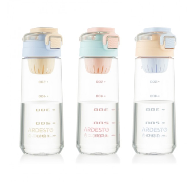 Пляшка для води Ardesto Duo 720мл рожевий, фіолетовий (AR2272DO)