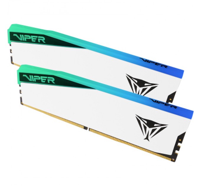 Patriot Модуль пам'яті для комп'ютера DDR5 32GB (2x16GB) 6600 MHz Viper Elite 5 RGB Patriot (PVER532G66C36KW)