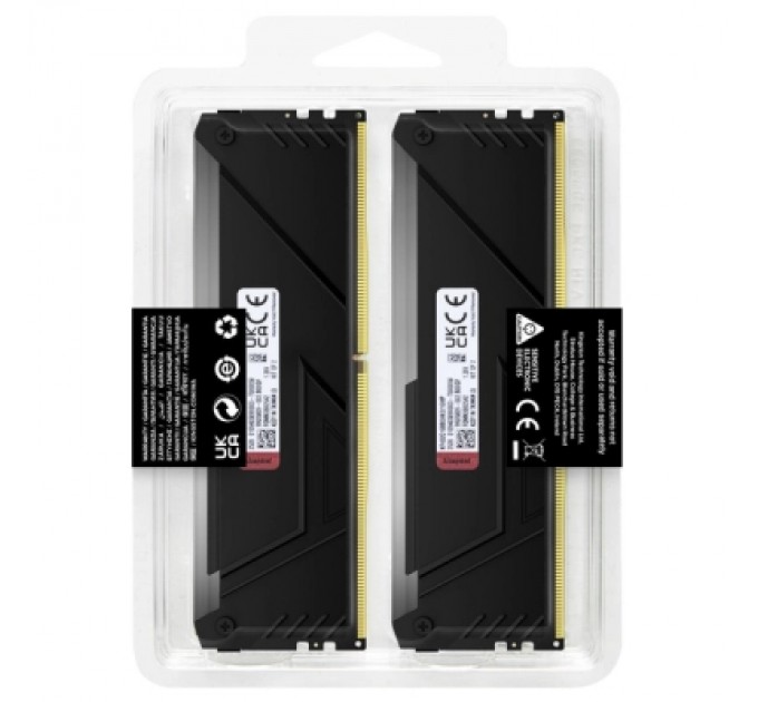 Kingston Fury (ex.HyperX) Модуль пам'яті для комп'ютера DDR4 16GB (2x8GB) 3200 MHz Beast Black Kingston Fury (ex.HyperX) (KF432C16BB2AK2/16WP)
