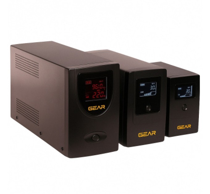 GEAR Пристрій безперебійного живлення GEAR GU-2000PLCD