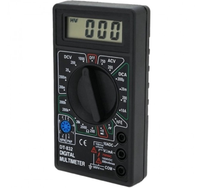 Voltronic Цифровий мультиметр Voltronic DT-832, V, A, R, Q100 (DT-832)