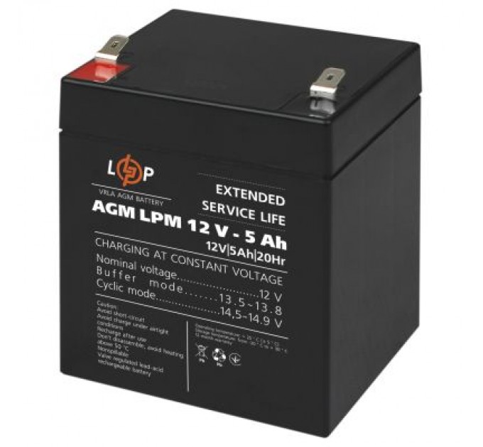 LogicPower Батарея до ДБЖ LogicPower LPM 12В 5 Ач (3861)