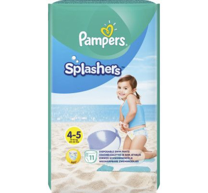 Pampers Підгузки Pampers для плавання Splashers Розмір 4-5 (9-15 кг) 11 шт (8001090698384)