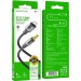 Кабель мультимедійний Lightning to 3.5mm M 1.0m BL19 black BOROFONE (6941991108327)