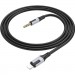 Кабель мультимедійний Lightning to 3.5mm M 1.0m BL19 black BOROFONE (6941991108327)