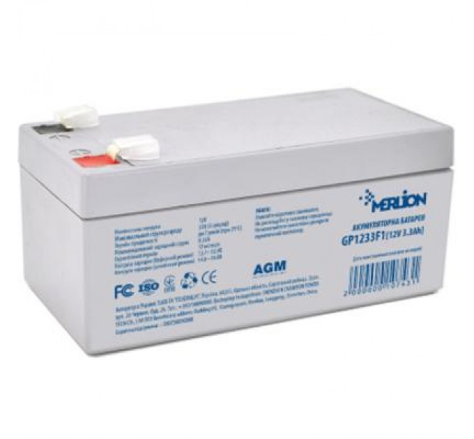 Merlion Батарея до ДБЖ Merlion 12V - 3.3Ah (GP1233F1)