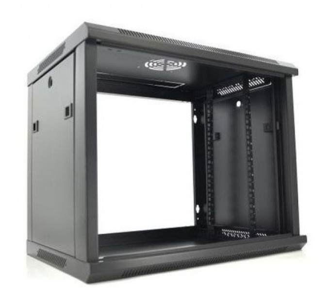 Шафа настінна Merlion 9U 19" 600*450*500 (Ш*Г*В)мм, black (Ml3-6409 / 23527)