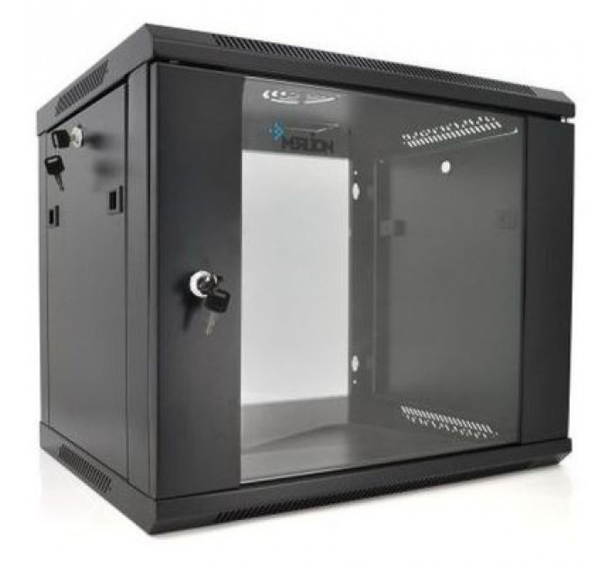 Шафа настінна Merlion 9U 19" 600*600*500 (Ш*Г*В)мм, black (Ml3-6609 / 23528)