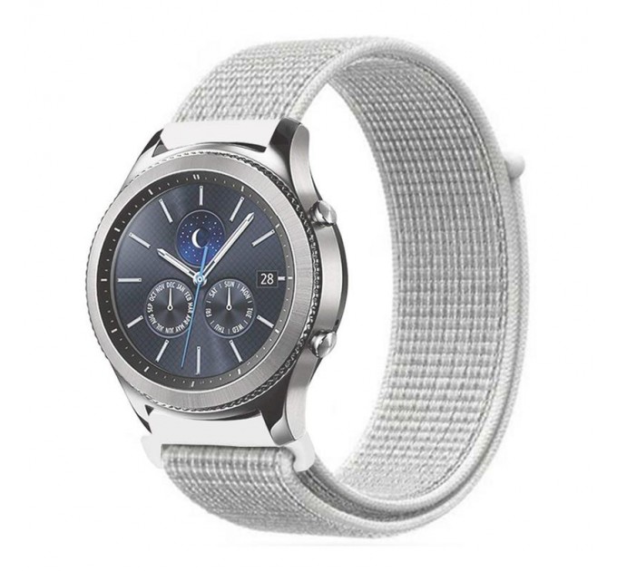 Ремінець BeCover Nylon Style для Amazfit Stratos 1/2/2S/3/GTR 2/GTR 47mm/GTR Lite 47mm/Nexo/Pace White (705893)