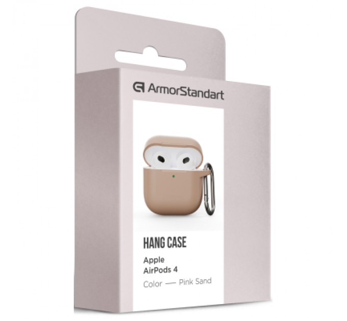 Armorstandart Чохол для навушників Armorstandart Hang Case для Apple AirPods 4 Pink Sand (ARM81291)
