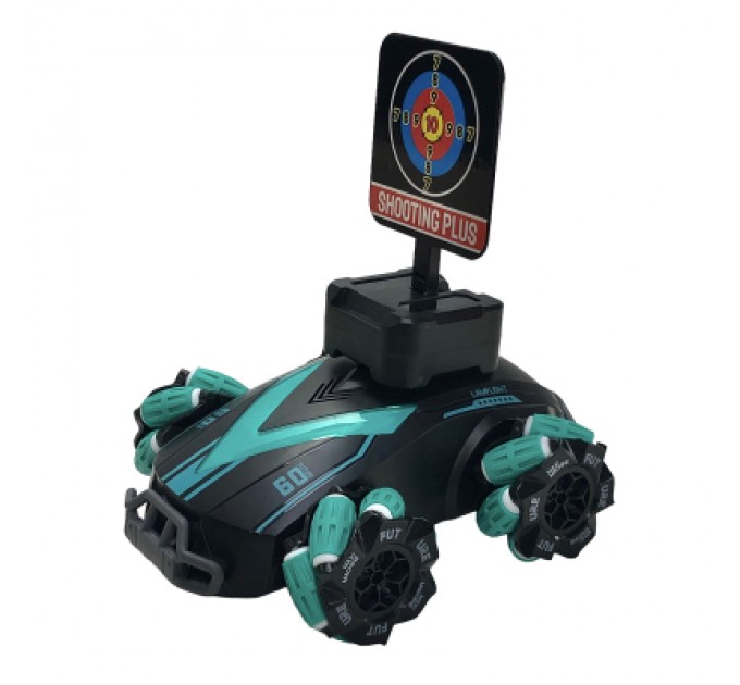 Радіокерована іграшка UFT Дрифтова машинка Танк-всюдихід Стріляє м'якими дротиками з підсвічуванням (UFTGC3)