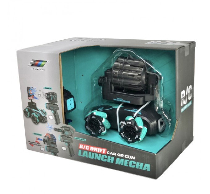 Радіокерована іграшка UFT Дрифтова машинка Танк-всюдихід Стріляє м'якими дротиками з підсвічуванням (UFTGC3)