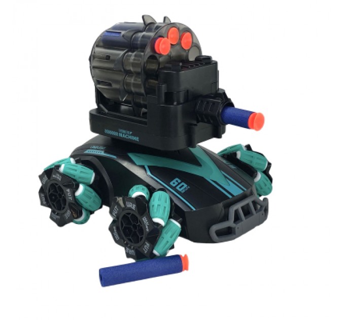 Радіокерована іграшка UFT Дрифтова машинка Танк-всюдихід Стріляє м'якими дротиками з підсвічуванням (UFTGC3)