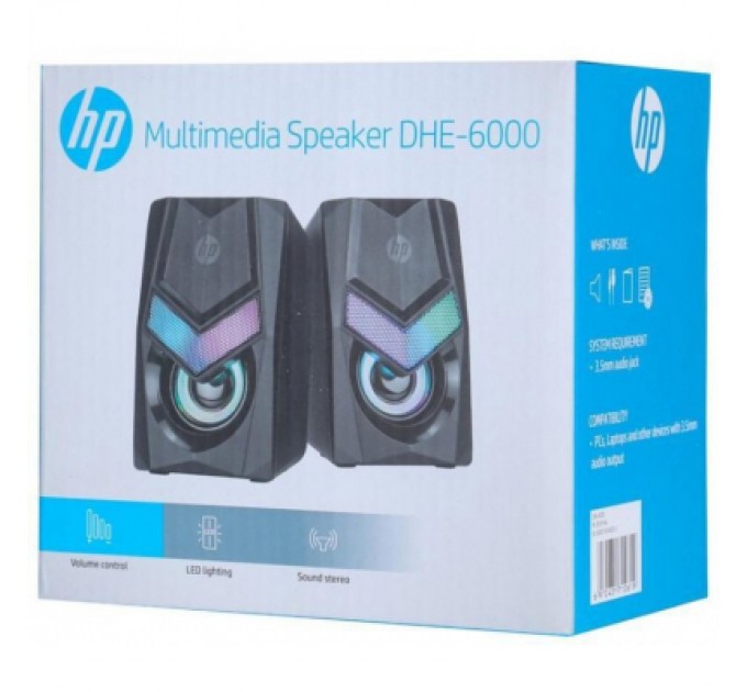 HP Акустична система HP DHE-6000 LED RGB Black (DHE-6000)