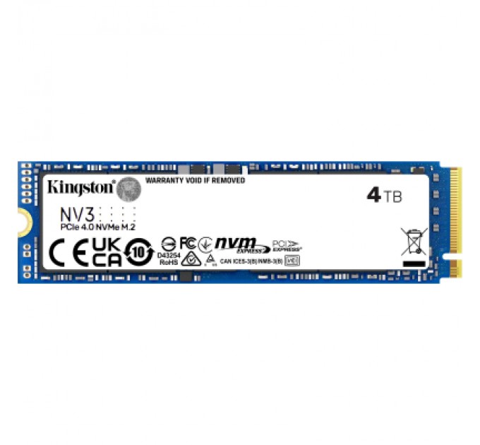 Накопичувач SSD M.2 2280 4TB Kingston (SNV3S/4000G)