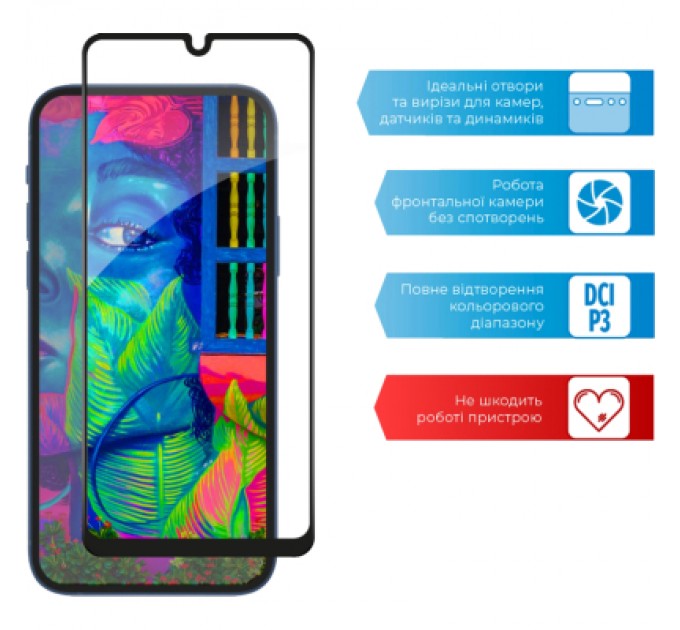 Скло захисне ACCLAB Full Glue Samsung M22 (1283126517518)