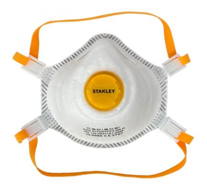 Респіратор Stanley твердих частинок, із клапаном, 5 шт (SYFFP35BX)