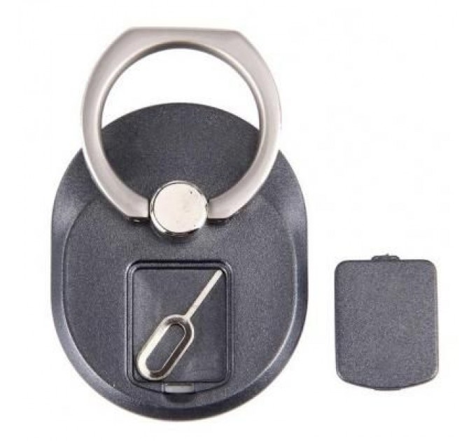 PowerPlant Тримач для смартфонів PowerPlant с кольцом, черный (CA910311)