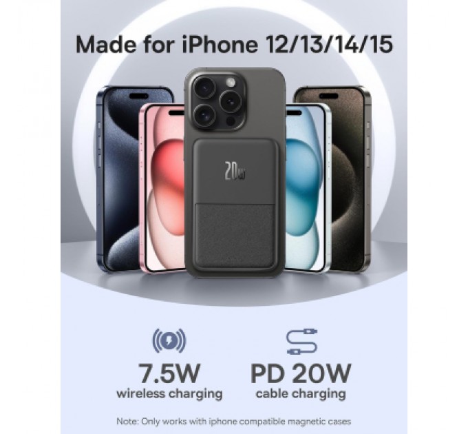 Baseus Батарея універсальна Baseus MagPro 5000mAh 20W, Black (PPCXZ05) (P10064100122-00)