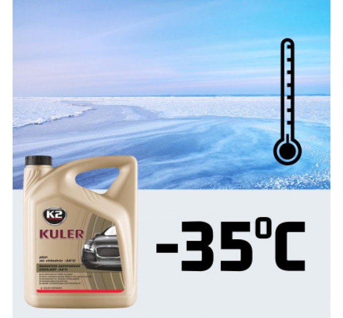 Антифриз K2 KULER -35C 1л RED (T201C)