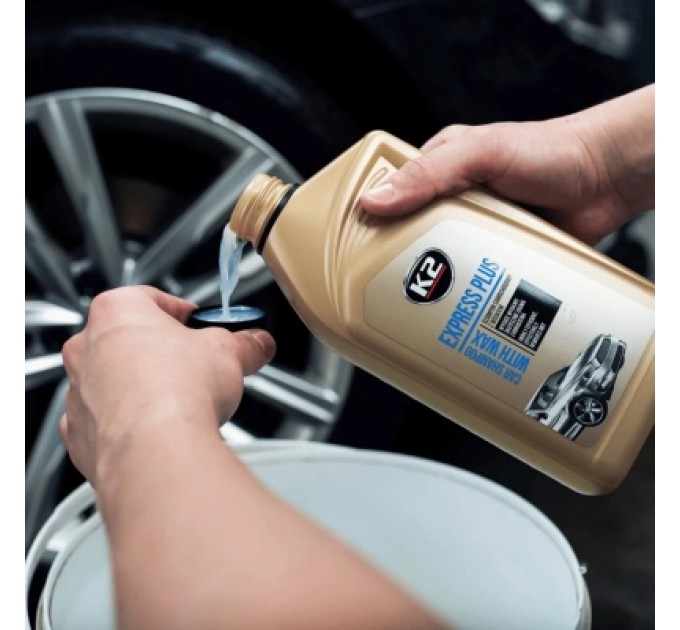 Автошампунь K2 Express Plus з воском білий 1 л (K141)