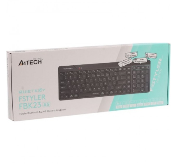 A4Tech Клавіатура A4Tech FBK23 AS Wireless/Bluetooth Black (4711421001168)