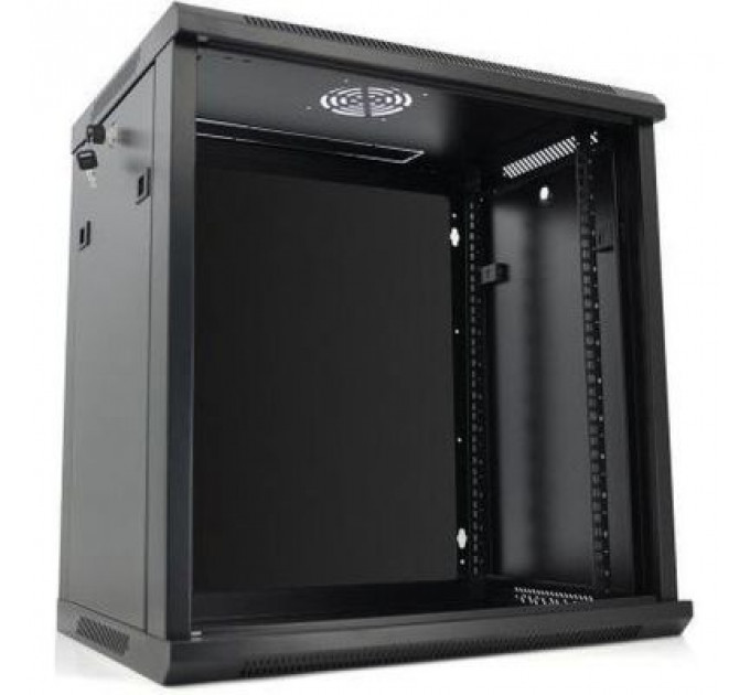 Шафа настінна Merlion 12U 19" 600*450*634 (Ш*Г*В)мм, black (Ml3-6412)