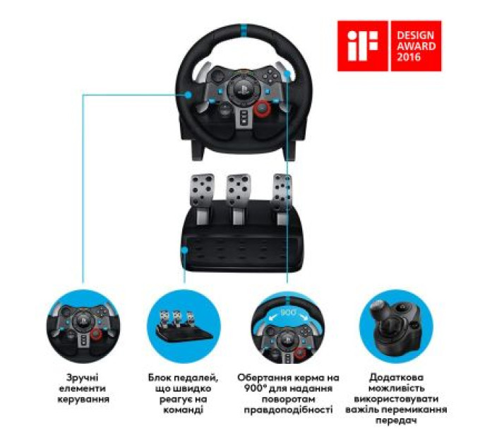 Logitech Кермо Logitech G29 Driving Force (941-000112)