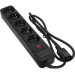 Patron Мережевий фільтр живлення Patron 1 m3*1mm2 (SP-1053U) 5 розеток BLACK (EXT-PN-SP-1053U)