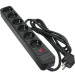Patron Мережевий фільтр живлення Patron 1.8 m3*1.5mm2 (SP-1662) 6 розеток BLACK (EXT-PN-SP-1662)