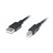 REAL-EL Кабель для принтера USB2.0 AM/BM 2.0m Pro black REAL-EL (EL123500026)
