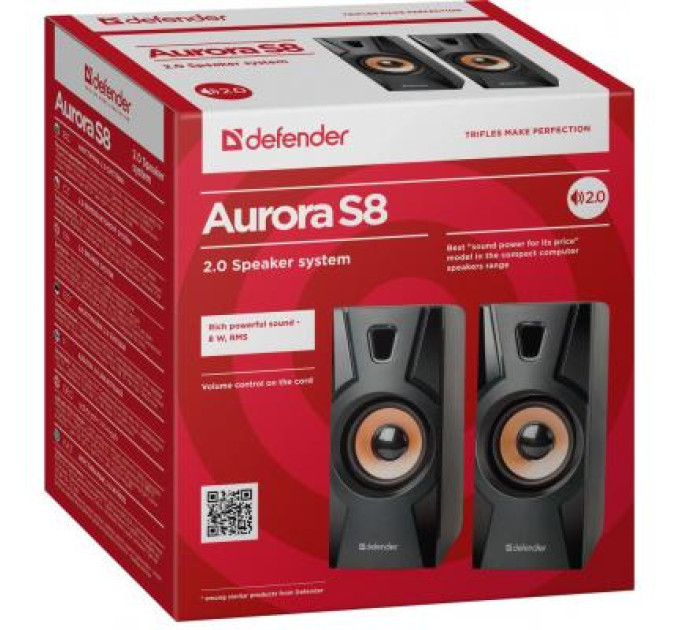 Defender Акустична система Defender Aurora S8 Black (65408)