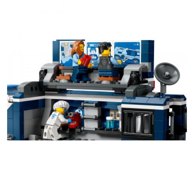 Конструктор LEGO City Пересувна поліцейська криміналістична лабораторія 674 деталей (60418)