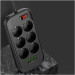 ColorWay Мережевий фільтр живлення ColorWay CW-CHE64B, 6 розеток/4USB Black (CW-CHE64B)