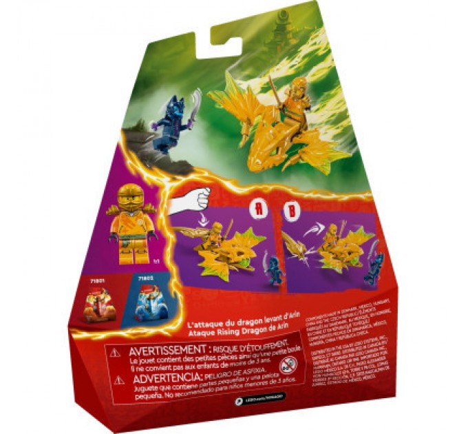 LEGO Конструктор LEGO NINJAGO Атака повсталого дракона Аріна 27 деталей (71803)