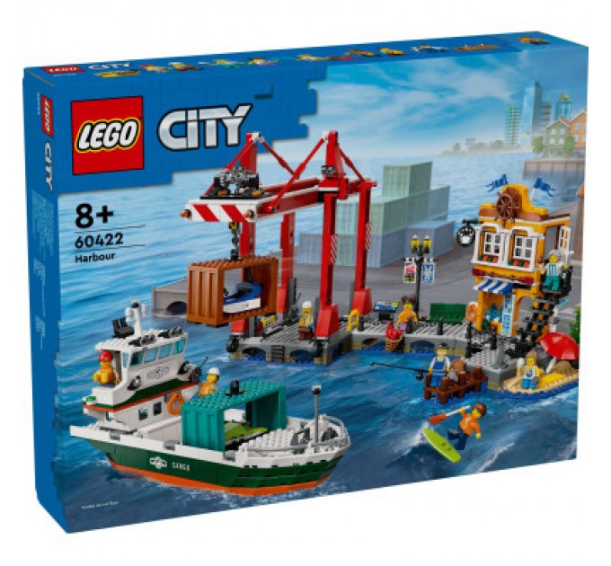 Конструктор LEGO City Морська гавань із вантажним судном (60422)