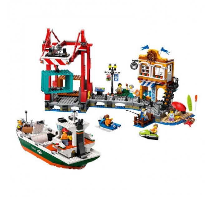 Конструктор LEGO City Морська гавань із вантажним судном (60422)