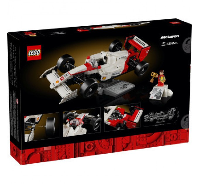 Конструктор LEGO Icons McLaren MP4/4 і Айртон Сенна (10330)