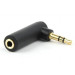 Cablexpert Перехідник 3.5мм M / F 3.5 мм угловой Cablexpert (A-3.5M-3.5FL)
