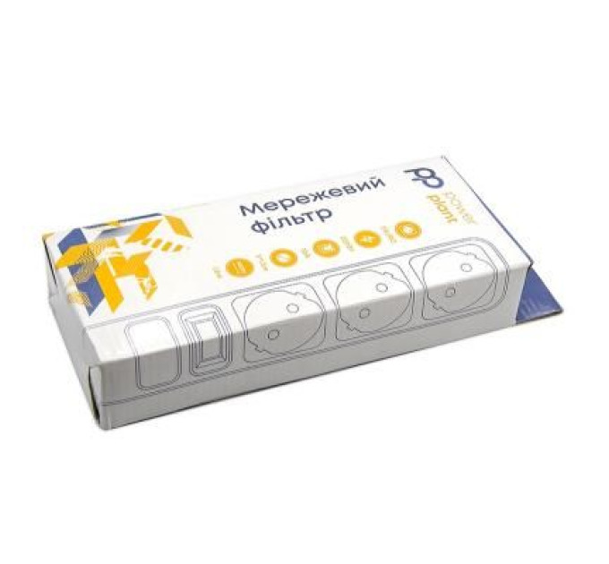 PowerPlant Мережевий фільтр живлення PowerPlant 1.8 м, 3 розетки, 3x1.5мм2 (PPSA10M18S3B)