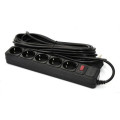 Patron Мережевий фільтр живлення Patron 10 m3*1mm2 (SP-10510) 5 розеток BLACK (EXT-PN-SP-10510)