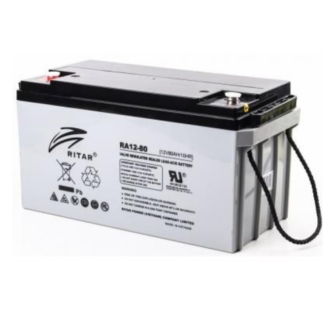 Ritar Батарея до ДБЖ Ritar AGM RA12-80, 12V-80Ah (RA12-80)