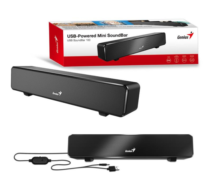 Genius Акустична система Genius SoundBar 100 USB Black (31730024400)